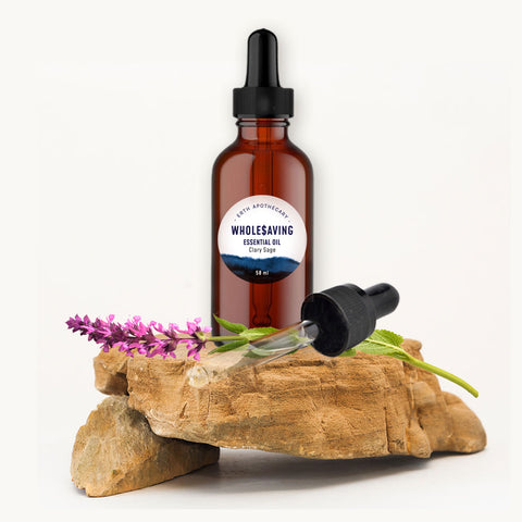 Clary Sage Essential Oil 50ml + Free Dropper