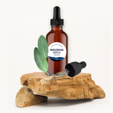 White Sage Essential Oil 50mL + Free Dropper