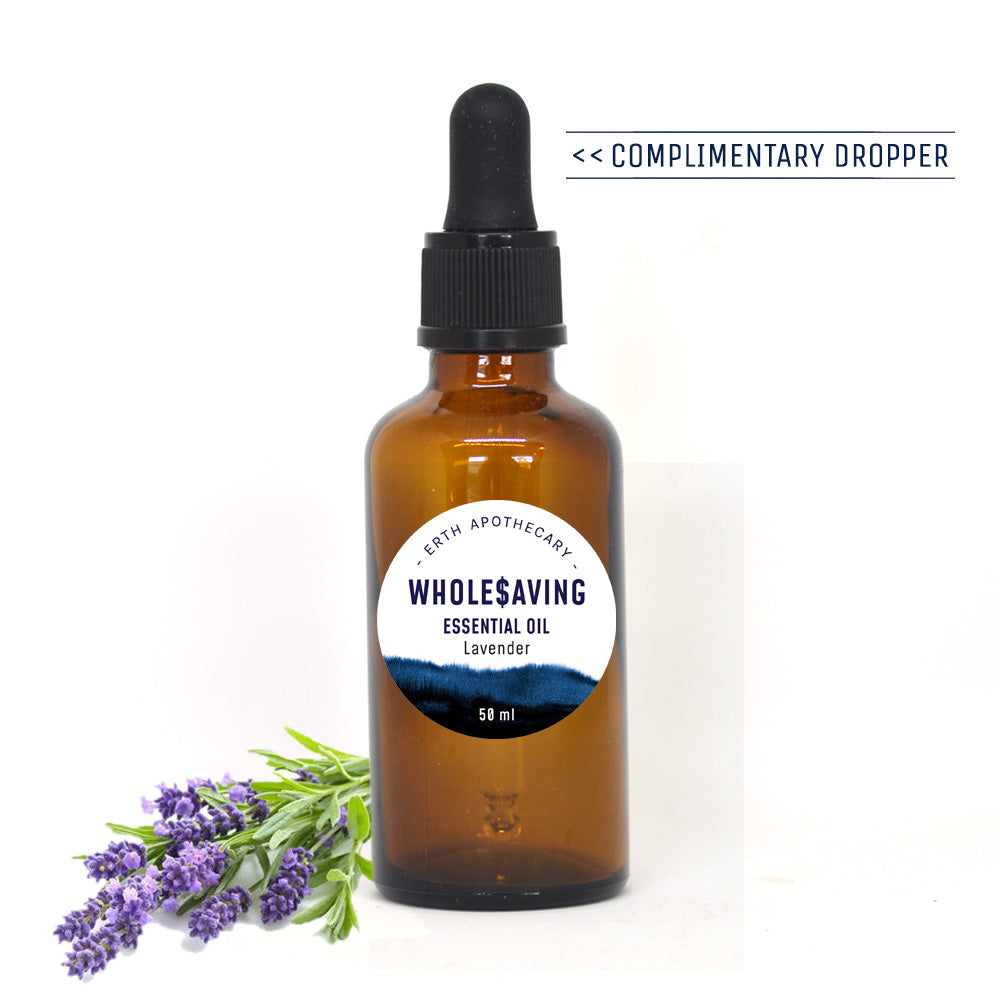 Lavender Essential Oil 50ml + Free Dropper – WholeSaving