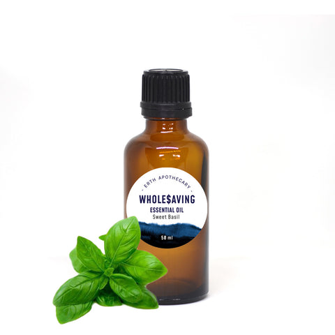 Basil (Sweet) Oil 50mL + Free Dropper