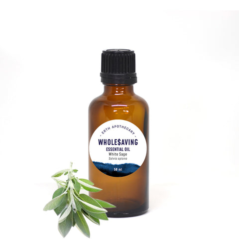 White Sage Essential Oil 50mL + Free Dropper